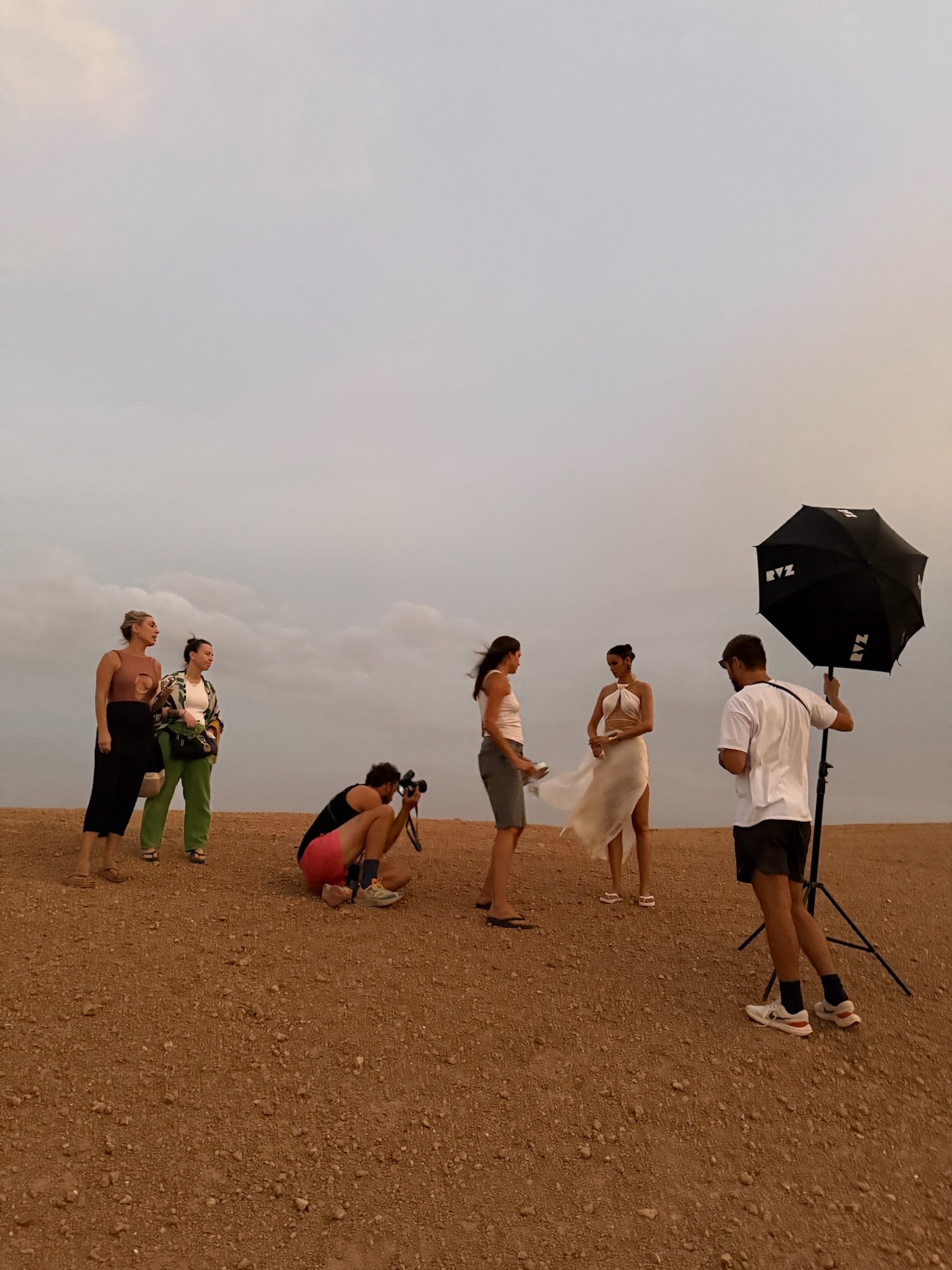 Bastidores da campanha Marrocos in Marrocos de Brizza Arezzo