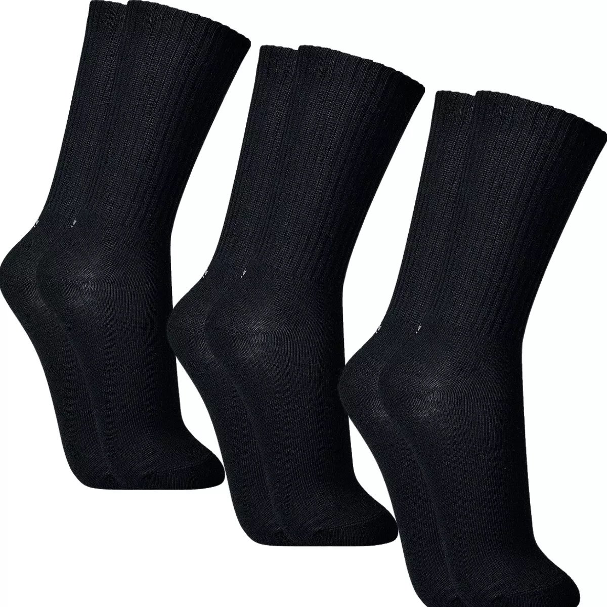 Kit Com 3 Pares Meias Lupo Cano Alto Sport Algodão Masculina