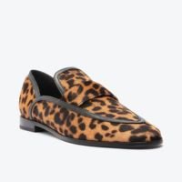 Mocassim Animal Print Schutz Couro