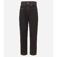 Calça Mom em Jeans Sobretinto Preto