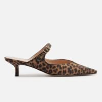 Mule Animal Print Arezzo Bico Fino Boneca