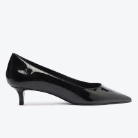 Sapato Scarpin Preto Schutz Laura Mid Verniz