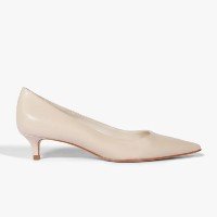 Scarpin Off-white Schutz Laura Mid Couro