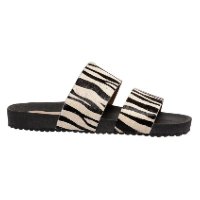 Sandalia Rasteira Feminina Vichy Aine - Zebra - Zebra