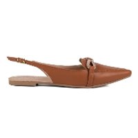 Sapato Feminino Slingback Grazi - Caramelo