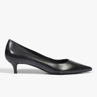 Scarpin Preto Schutz Laura Mid Couroz