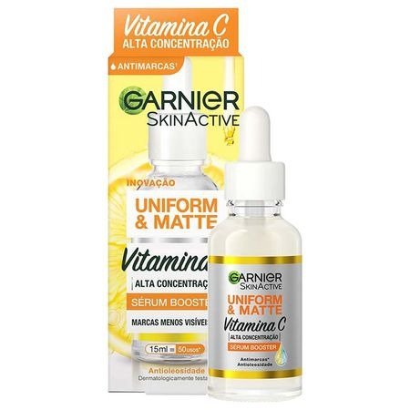 Sérum Facial Antimarcas Garnier Skin - Uniform & Matte Vitamina C - 15ml