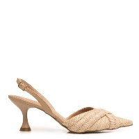 Scarpin Slingback Trama Bege Scarpin Slingback Trama Bege Scarpin Slingback