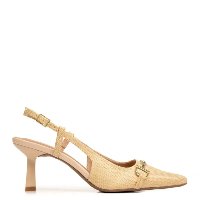 Scarpin Slingback Ráfia Bridão Scarpin Slingback Ráfia Bridão Scarpin Sling