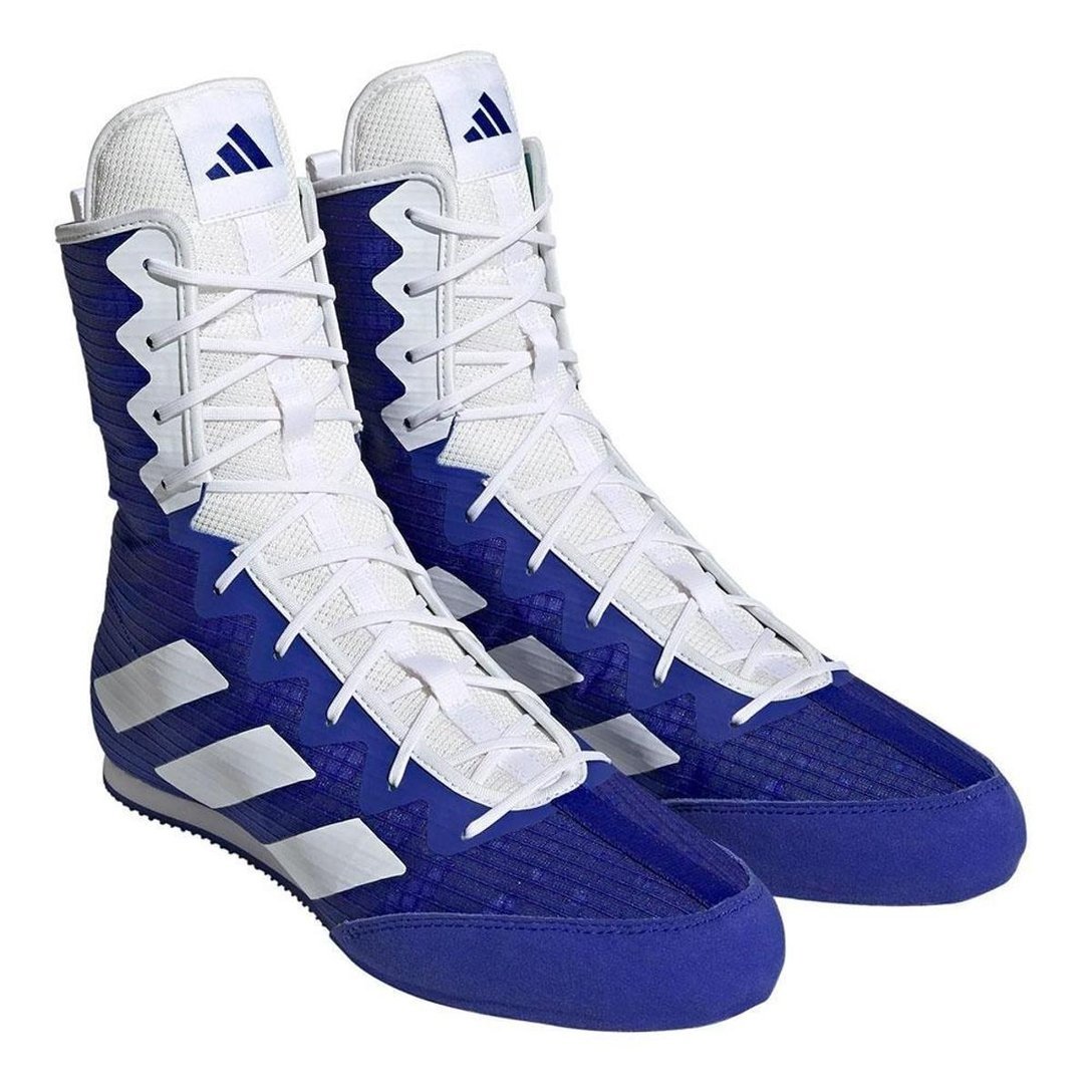 Sapatilha de Boxe adidas HOG 4 BOOTS HP9612 Azul/Branco - Azul+Branco