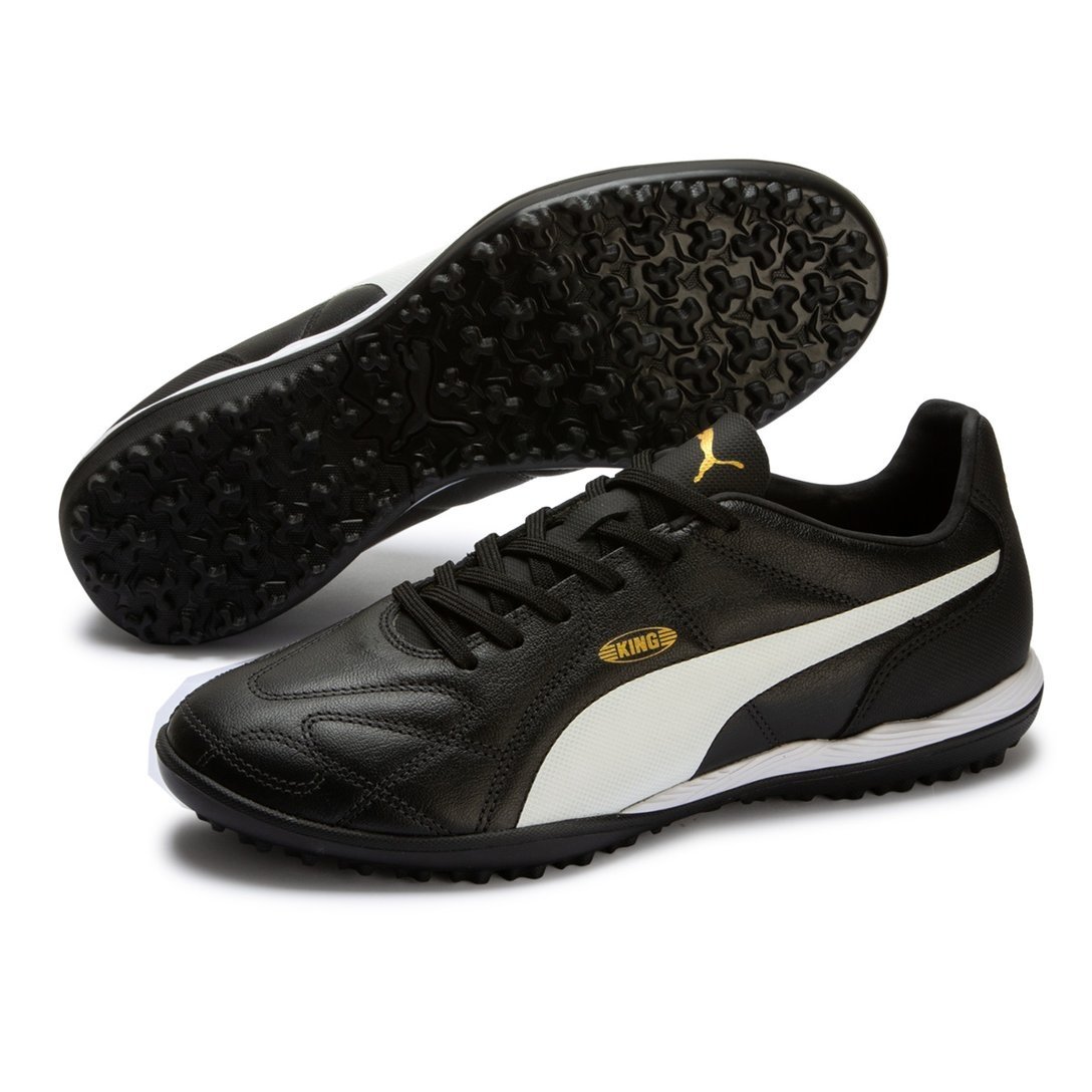 Chuteira Society Puma King - Preto+Branco