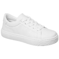 Tênis Feminino Casual Confortável Básico Branco Sapatênis - Branco