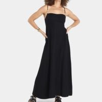 Vestido Longo Farm Casual Feminino - Preto