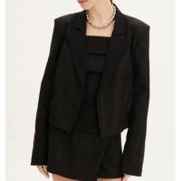 Blazer Curto Alfaiataria My Favorite Things - Preto