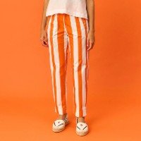 Calça Maiorca Listra Laranja