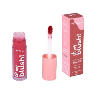 Blush Líquido Vizzela Oh My Blush Plum Red