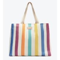 Bolsa Shopping Grande Listras Sundown Multicolor