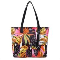 Bolsa Sacola De Ombro Grande Feminina Estampada CM SHOES Festa Balada Praia