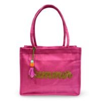 Bolsa Feminina de Praia Piscina com cores Vivas + Pompom - Royal Style