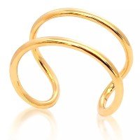 Bracelete Aro Feminino Dourado Banhado A Ouro 18k