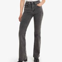 Calça Jeans Levi\'s 726 High Rise Flare Preta