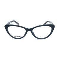 Armação para Óculos Gatinho Feminino Love Moschino Preto Acetinado 807