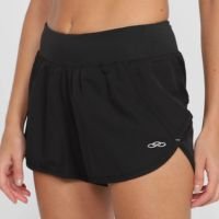 Short Olympikus c/ Calcinha Interna Feminino - Preto+Chumbo