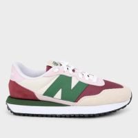 Tênis Couro New Balance 237 V1 Feminino - Bordô