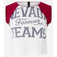 Blusa Sem Manga com Cava Raglan Estampa Nevada Off White