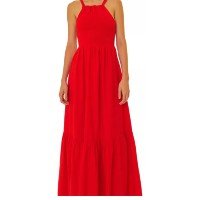 Vestido Farm Maria Lastex Vermelho