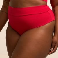 Biquíni Calcinha Hot Pants Texturizada Curve & Plus Size Vermelho