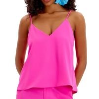 Blusa Lança Perfume Alças Valentino Feminino - Rosa