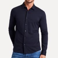 CAMISA AZUL MARINHA RESERVA ML PIMA ESSENTIAL