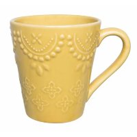 Caneca Dalas Amarela Oxford Cerâmica 280ml