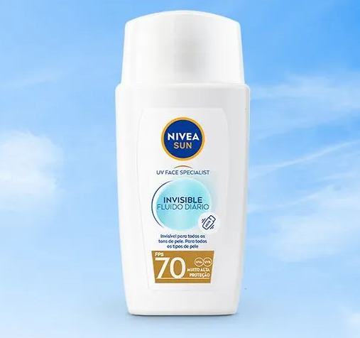 NIVEA SUN UV Face Specialist Invisible Fluido FPS 70 o item indispensável para o seu nécessaire de verão