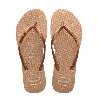 CHINELO HAVAIANAS SLIM GLOSS BEGE