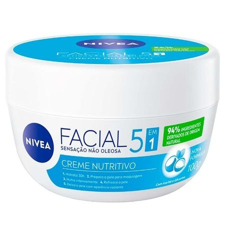 Hidratante Facial Nívea - Creme Facial Nutritivo - 100g