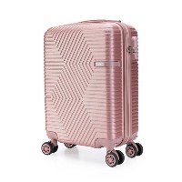 Mala de Bordo Viagem Anti Furto ABS Roda 360° Swissport - Rosa