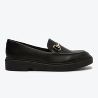 Mocassim Flatform Preto Anacapri Bridão