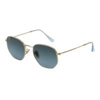 Óculos de Sol Ray Ban Hexagonal Flat Lenses Gradient - Dourado+Azul