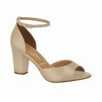 Sapato Peep Toe Salto Alto Feminino Vizzano