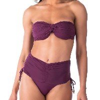 Biquíni Tomara Que Caia Com Bojo Hot Pants Amarração Summer Soul - Roxo