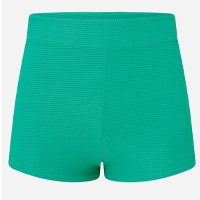 Short de Praia em Poliamida com Textura Canelada Verde