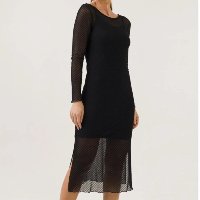 Vestido Midi Gi Preto Cess