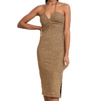 Vestido Midi Lurex Allmaria