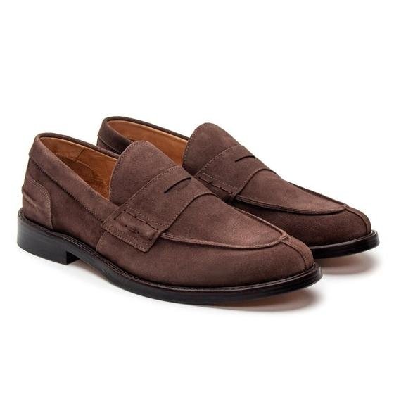 Sapato Masculino Social Couro Loafer Camurça Conforto - Jacometti