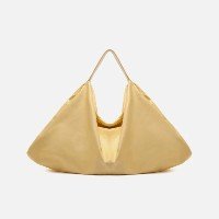 Bolsa Hobo Amarela Arezzo Couro Grande Livia