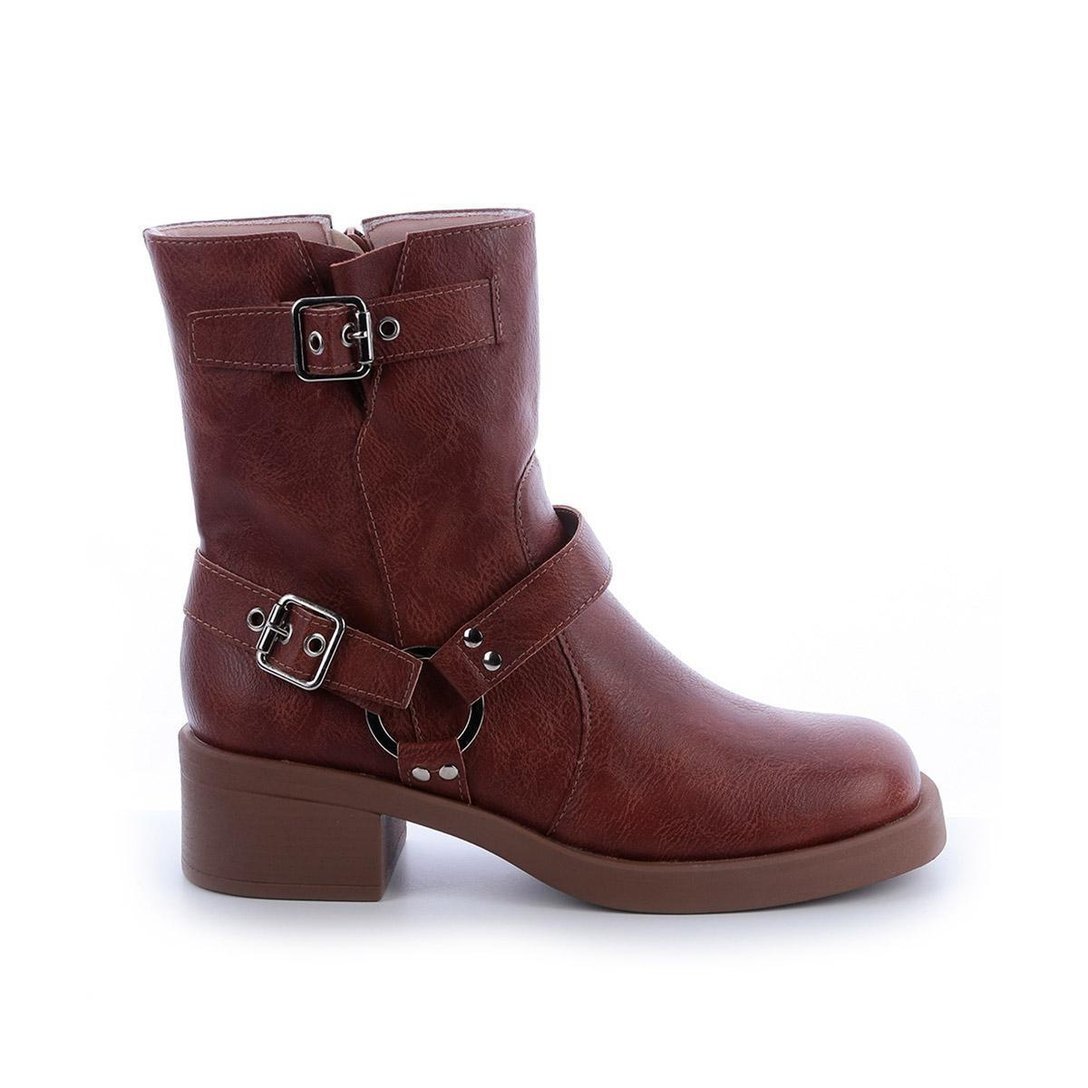 Bota Biker Jennifer Caramelo - Caramelo