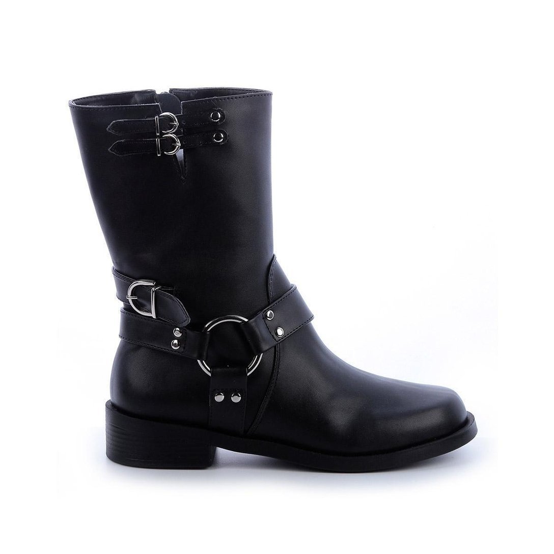 Bota Biker Yanka Preto - Preto