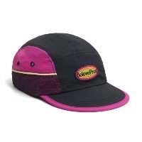 Boné 5 Panel Always Time Preto com rosa